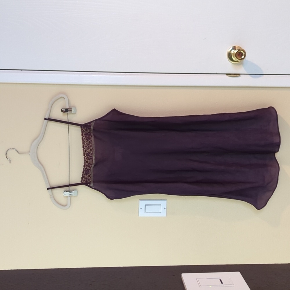 Vintage Slip Dress Size Small Purple Fairy whimsigoth Y2K crinkle